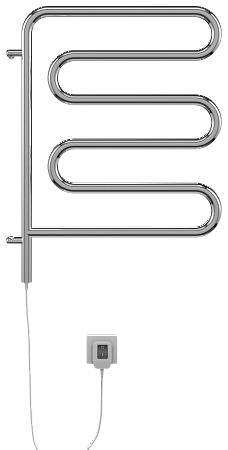 Электро 25 Ш-обр 450х570 поворотный Полотенцесушитель  TERMINUS Владивосток - фото 2